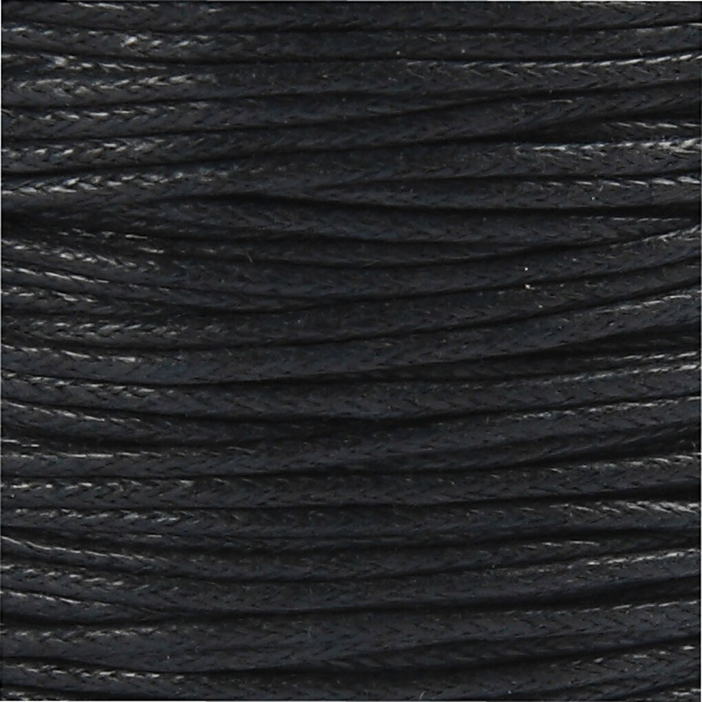 Bomuldssnor - Tykkelse 1 Mm - Sort - 40 M