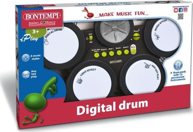 Bontempi - Elektrisk Trommesæt Til Børn