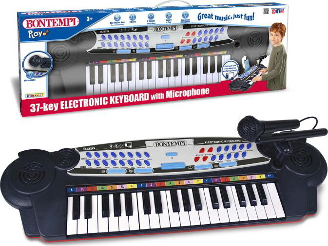 Bontempi - Keyboard Sæt Med Mikrofon - Lyde Og Rytmer