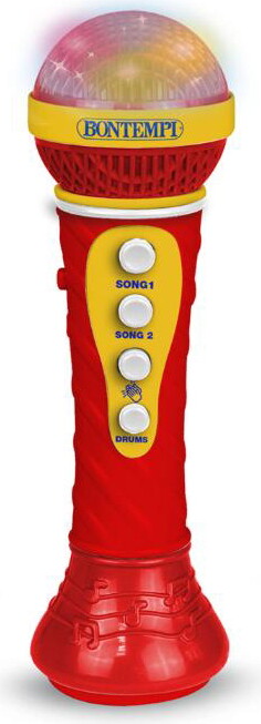Bontempi - Karaoke Mikrofon Med Lyseffekt Og 16 Sange