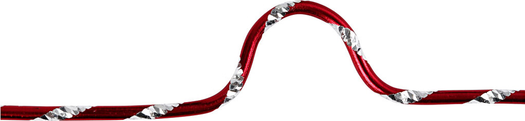 Bonzaitråd - Diamond-Cut - Tykkelse 2 Mm - Rød - 7 M