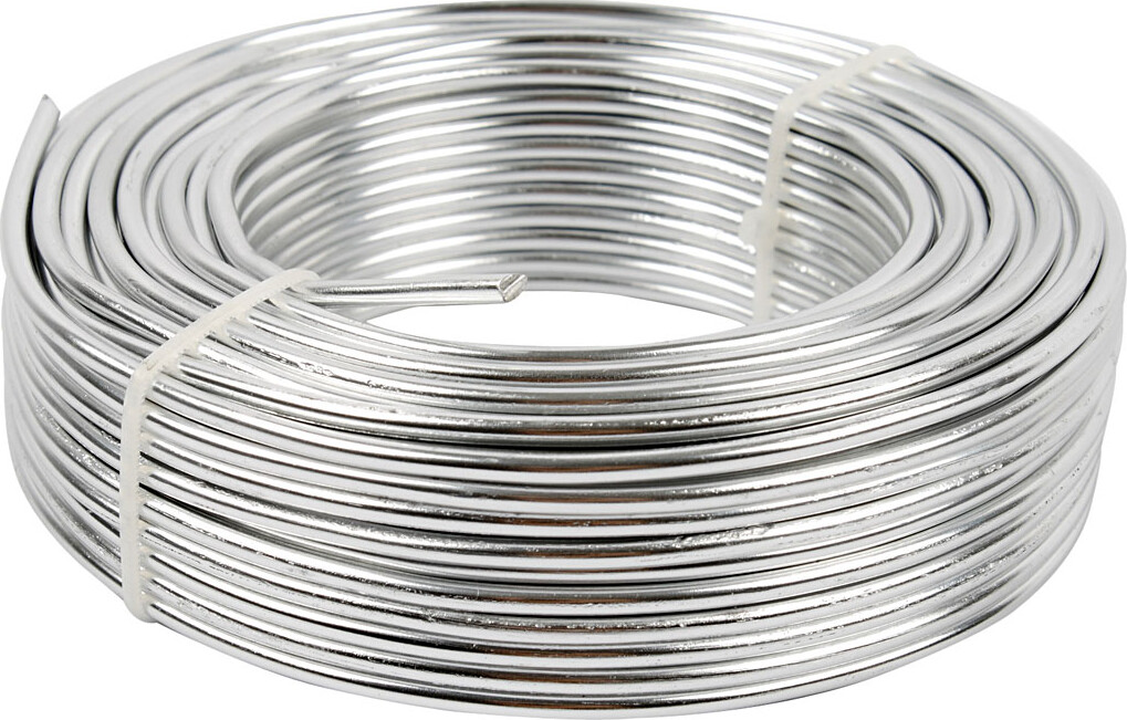 Bonzaitråd - Rund - Tykkelse 3 Mm - Sølv - 29 M