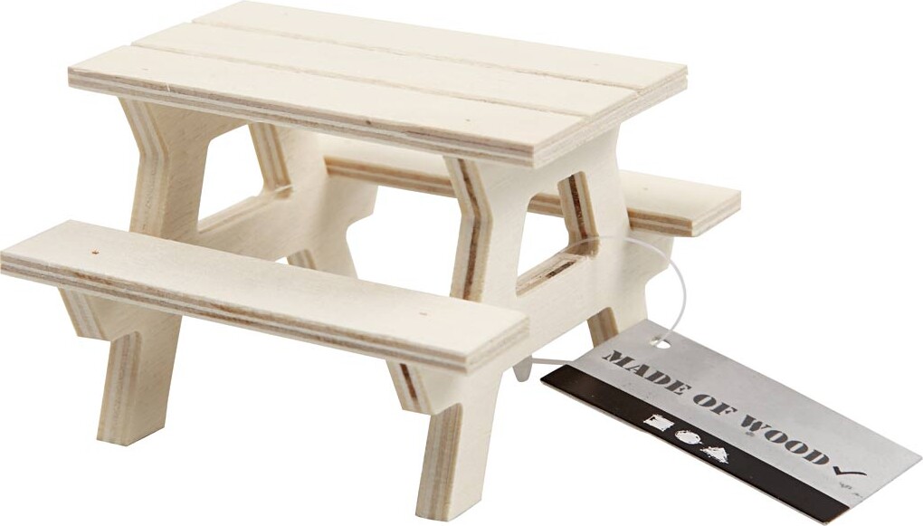 Bordbænkesæt - H 5 5 Cm - L 8 Cm - 1 Stk