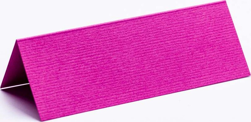 Bordkort - Blanke - Cerise Tekstureret - 10X7 Cm - 10 Stk