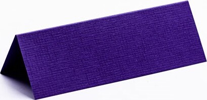 Bordkort - Blanke - Mørk Lilla Tekstureret - 10X7 Cm - 10 Stk