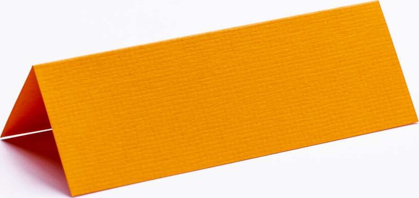 Bordkort - Blanke - Orange Tekstureret - 10X7 Cm - 10 Stk