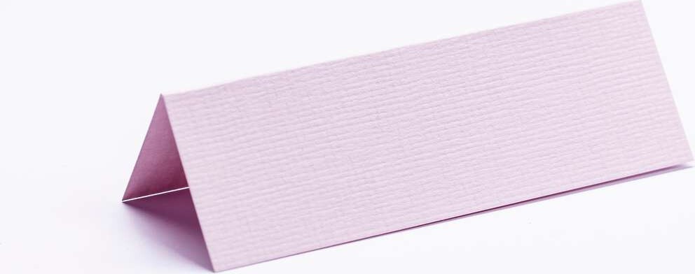 Bordkort - Blanke - Rosa Tekstureret - 10X7 Cm - 10 Stk