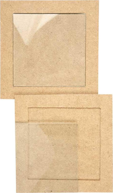 Bordskåner Med Glasplade - Str 15X15X0 5 Cm - 6 Stk