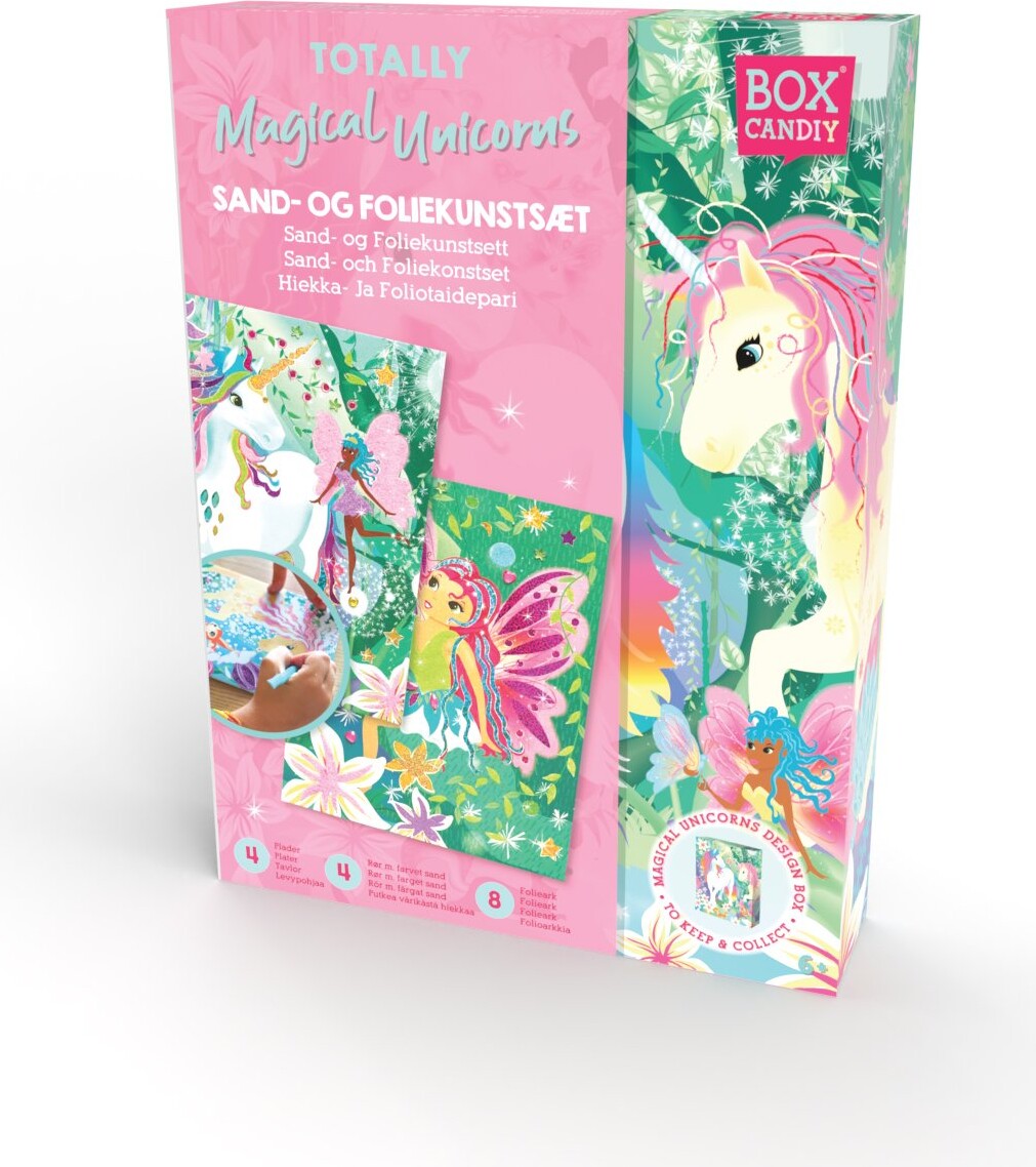 Box Candiy - Sand And Foil Art - Totally Magical Unicorns - Bc-1921