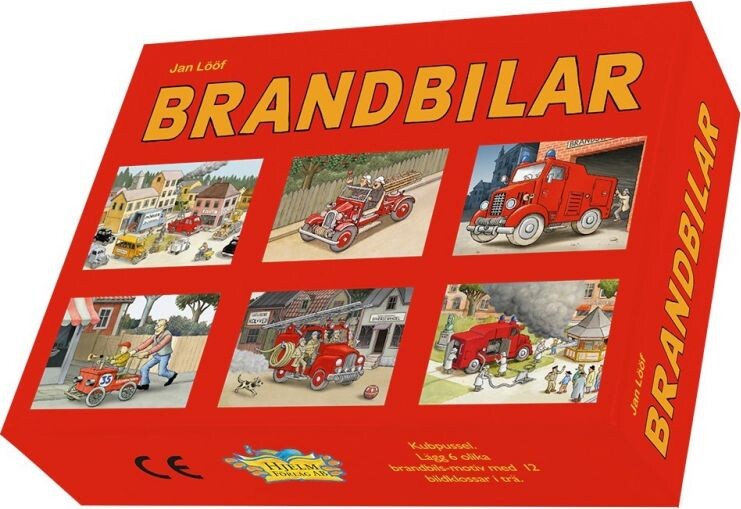 Puslespil Klodser - Brandbiler - 12 Klodser