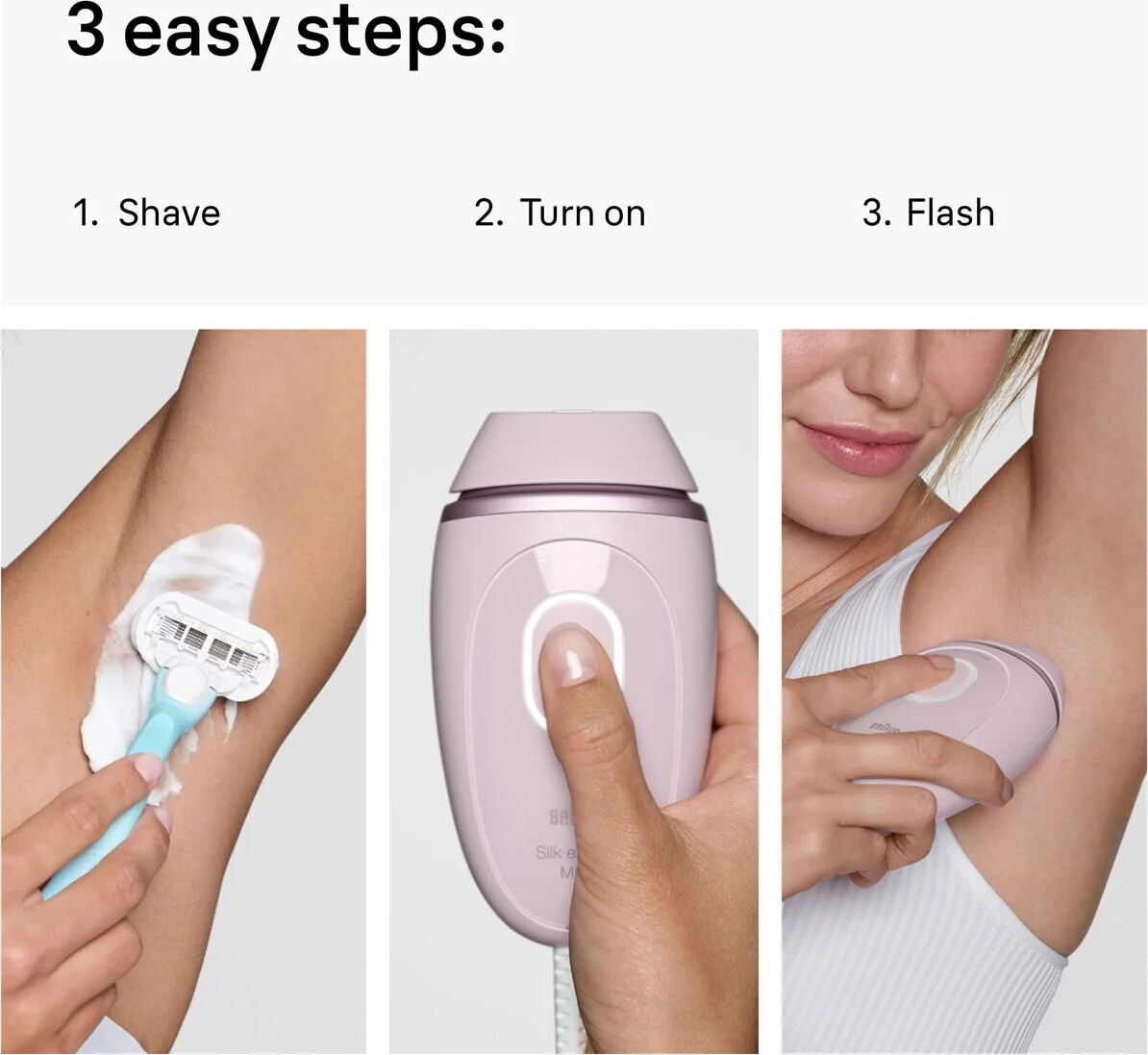 Braun - Ipl Silk Expert Mini - Hårfjerning Hjemme - Pink