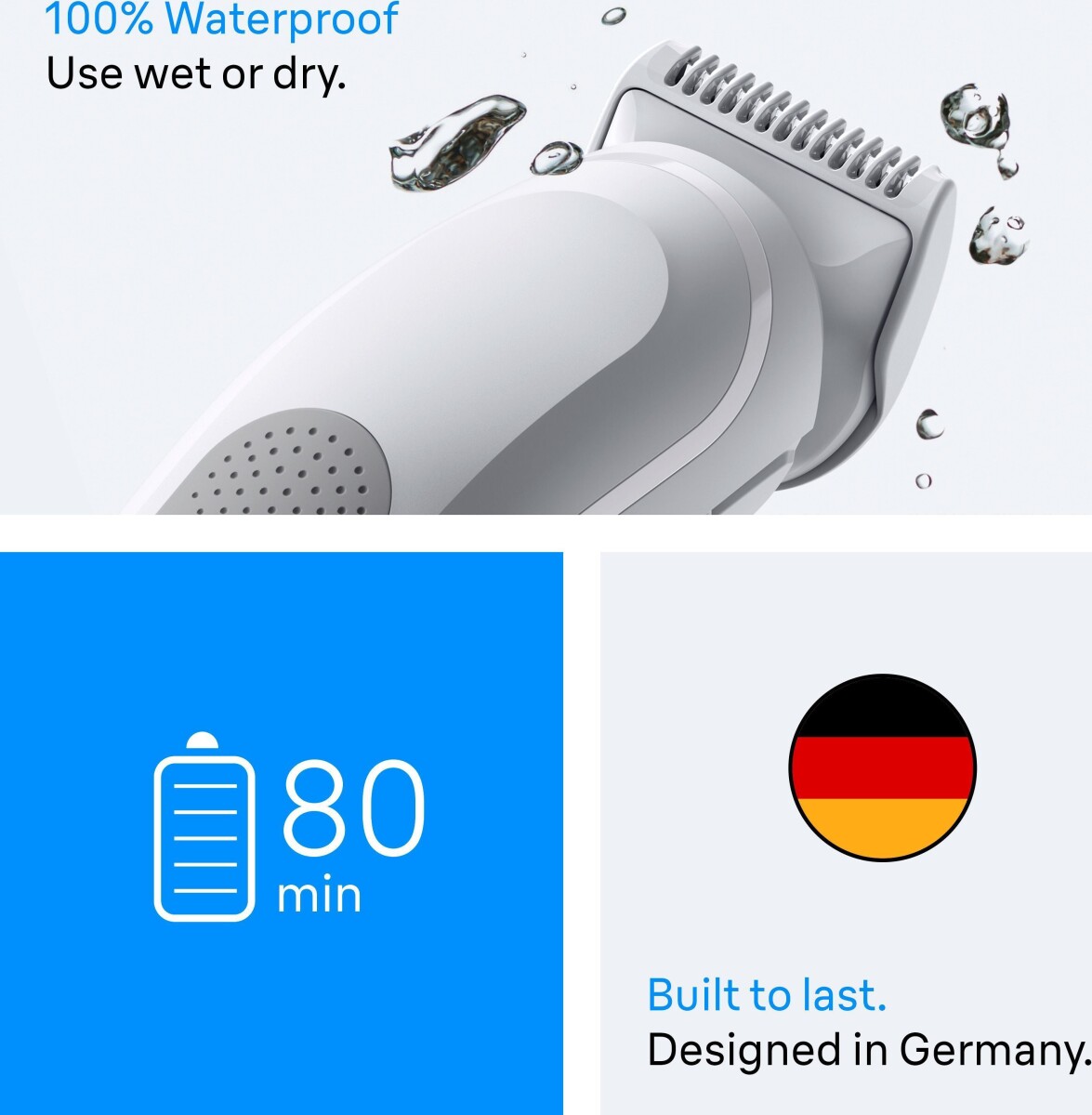 Braun - Kropstrimmer Series 3 3 Groomingredskaber Bg3530 - Gentle Grey