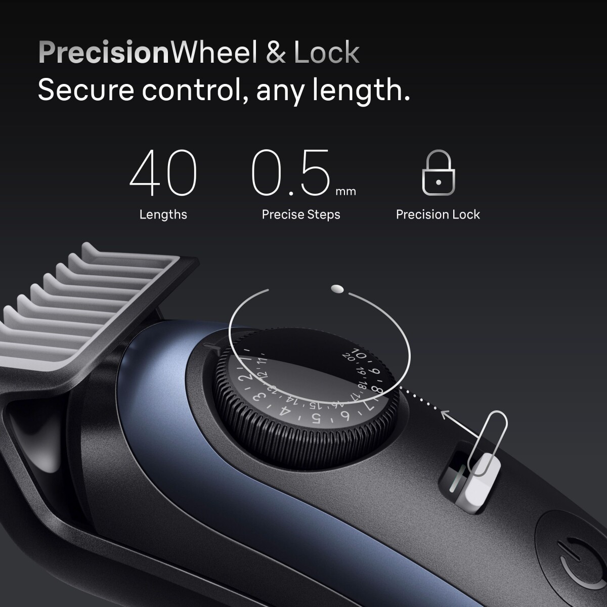 Braun - Skægtrimmer Series 7 6 Barberingsredskaber Bt7520 - Black Deep