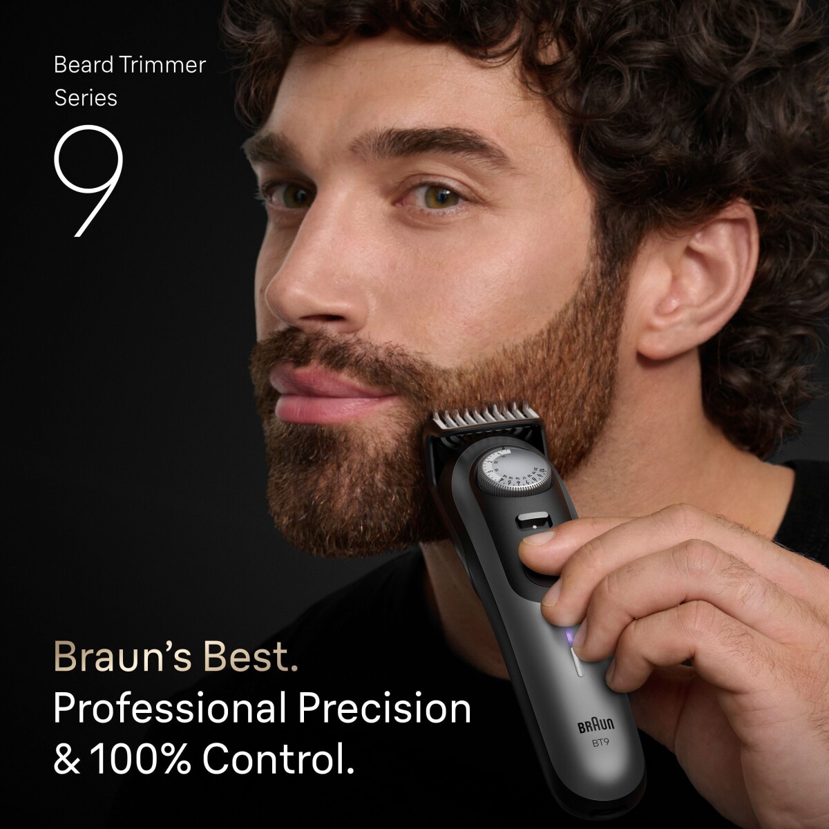 Braun - Skægtrimmer Series 9 7 Barberingsredskaber Bt9520 - Satin Chrome