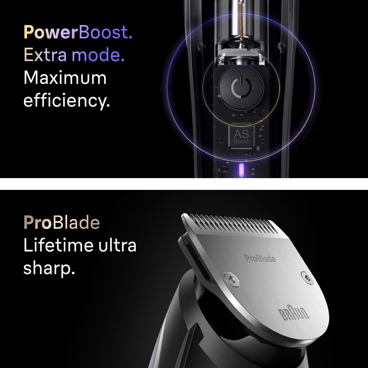 Braun - Skægtrimmer Series 9 7 Barberingsredskaber Bt9520 - Satin Chrome