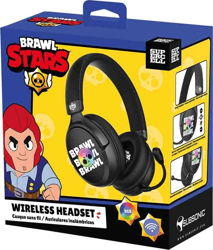 Brawl Stars - Wireless Gaming Headset - Black Multiplatform