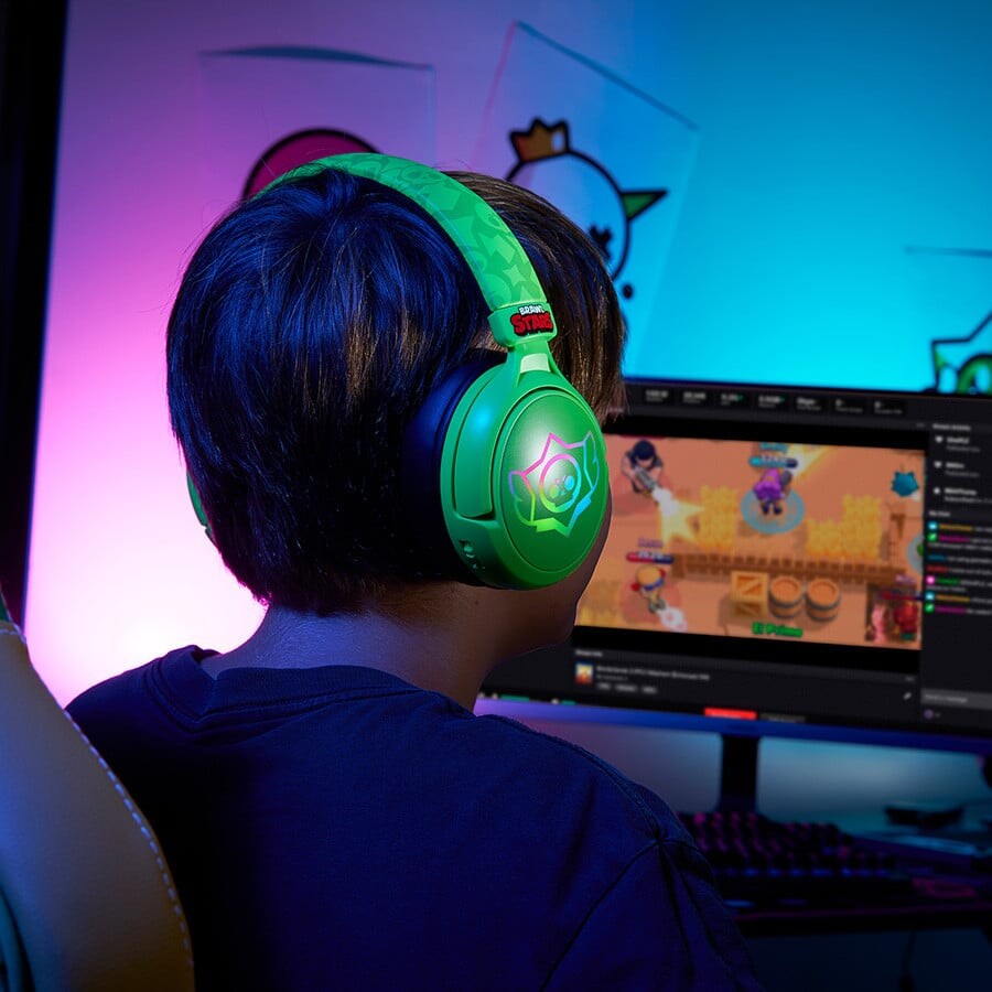 Brawl Stars - Wireless Gaming Headset - Stars Skull Multiplatform