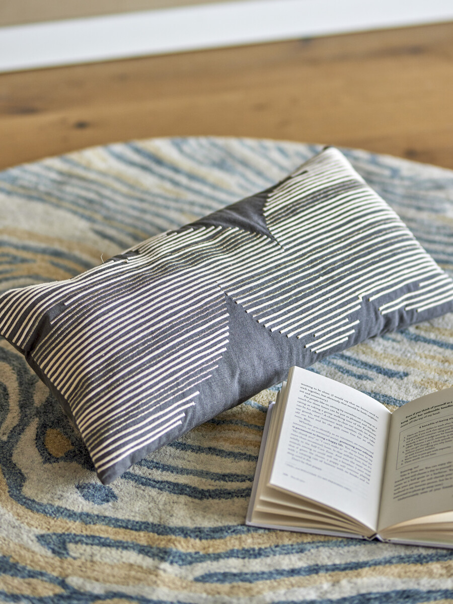 Bloomingville - Brechia Pude - Grå - Bomuld - 60X30 Cm