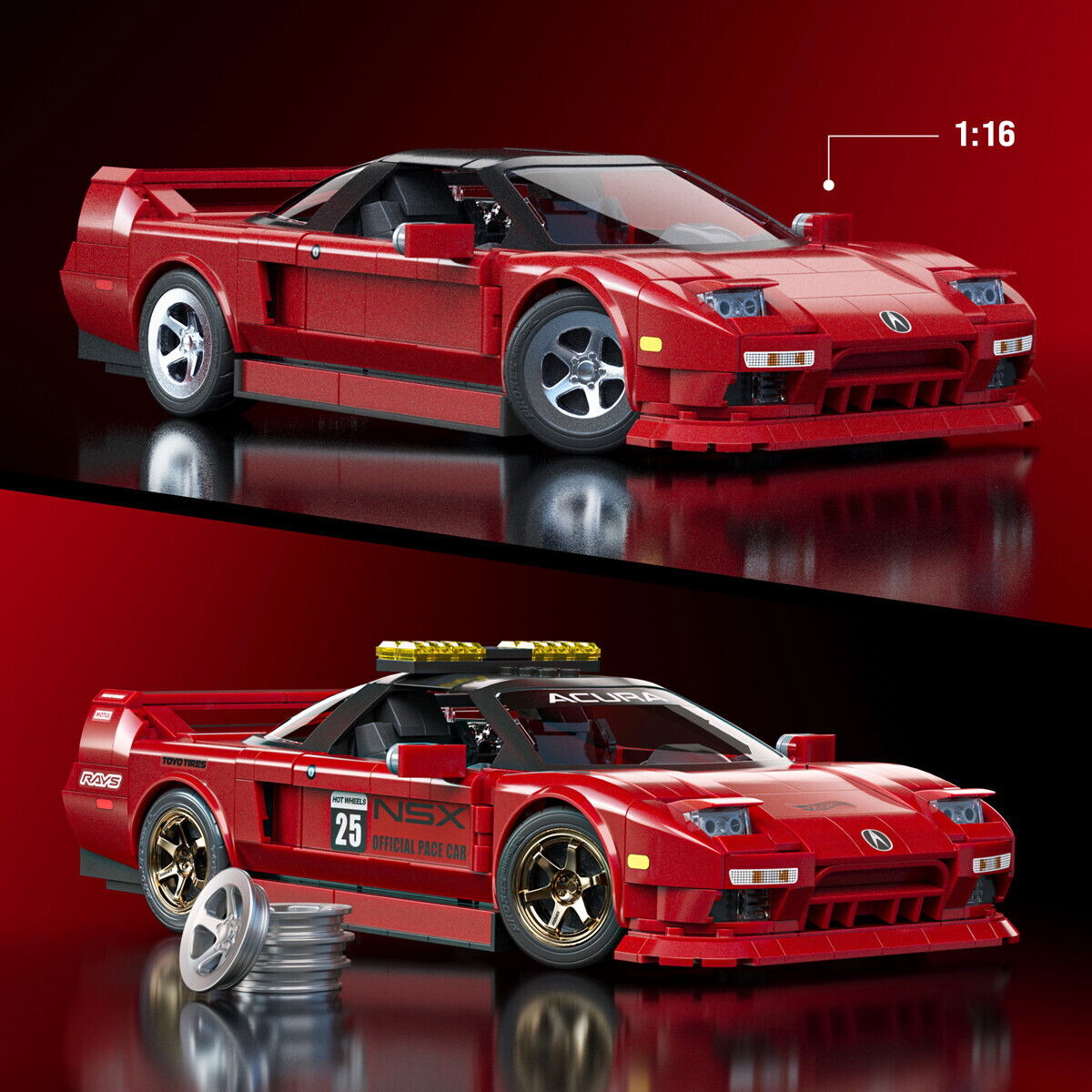 Mattel Brick Shop Jft17 - 90 Acura Nsx - Hot Wheels Elite