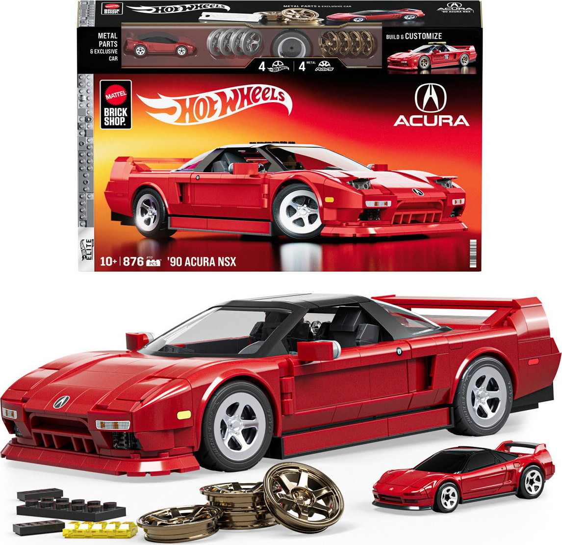 Mattel Brick Shop Jft17 - 90 Acura Nsx - Hot Wheels Elite