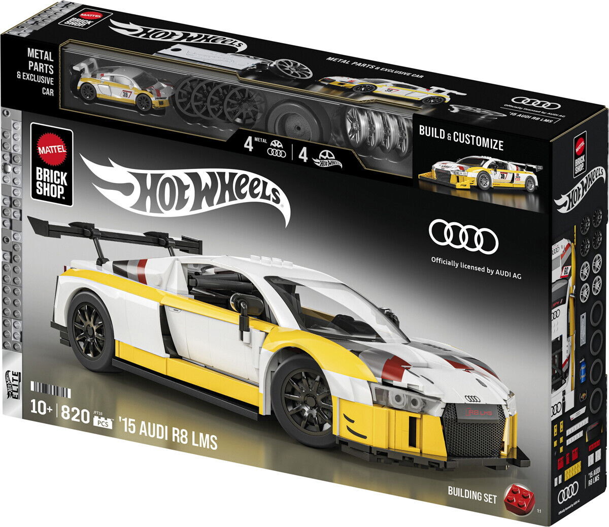 Mattel Brick Shop Jft18 - 15 Audi R8 Lms - Hot Wheels Elite