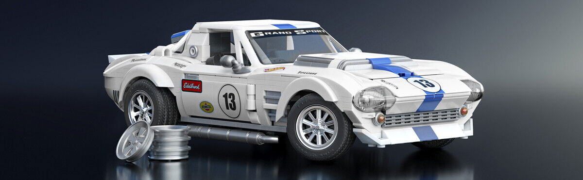 Mattel Brick Shop Jgr31 - Corvette Grand Sport - Hot Wheels Elite