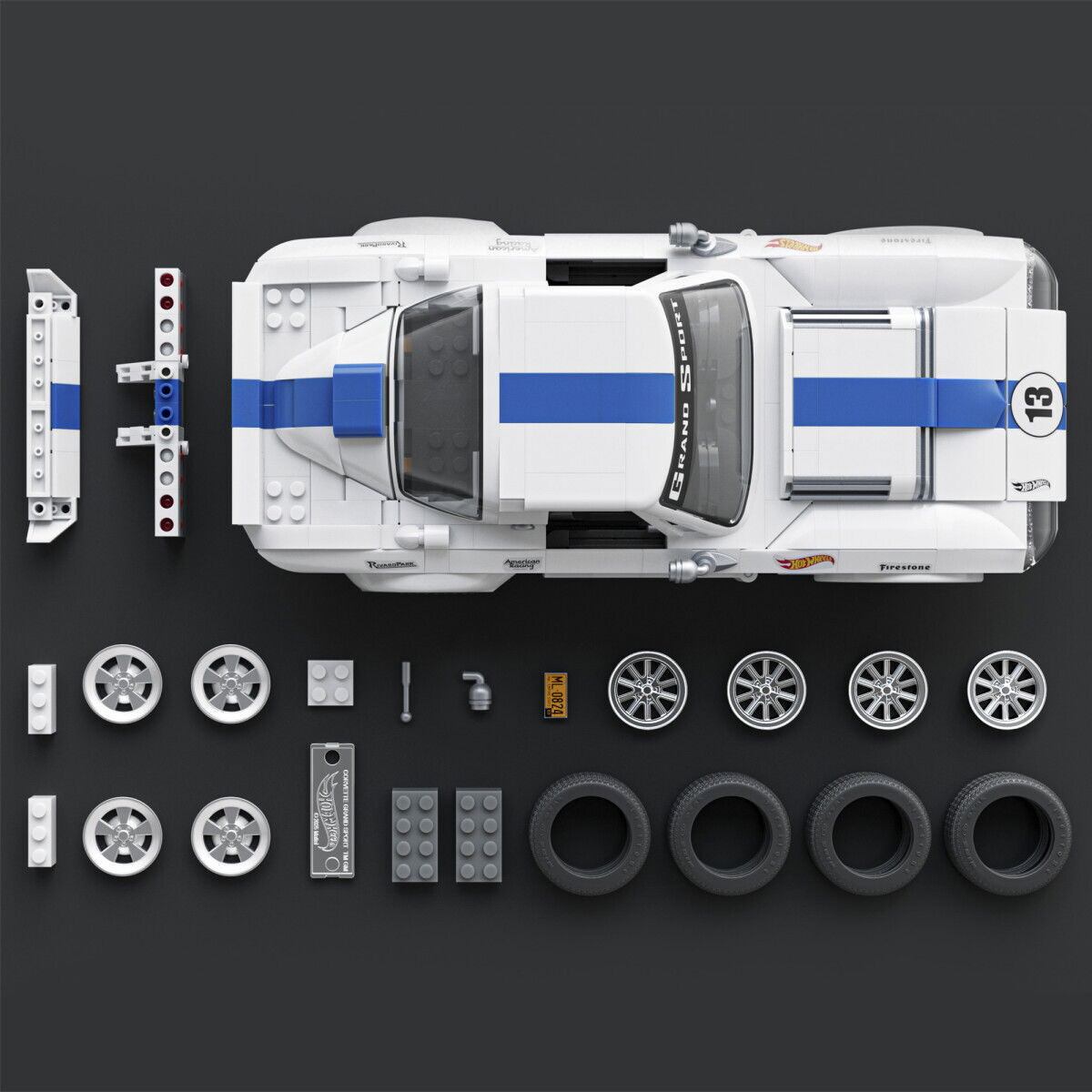 Mattel Brick Shop Jgr31 - Corvette Grand Sport - Hot Wheels Elite