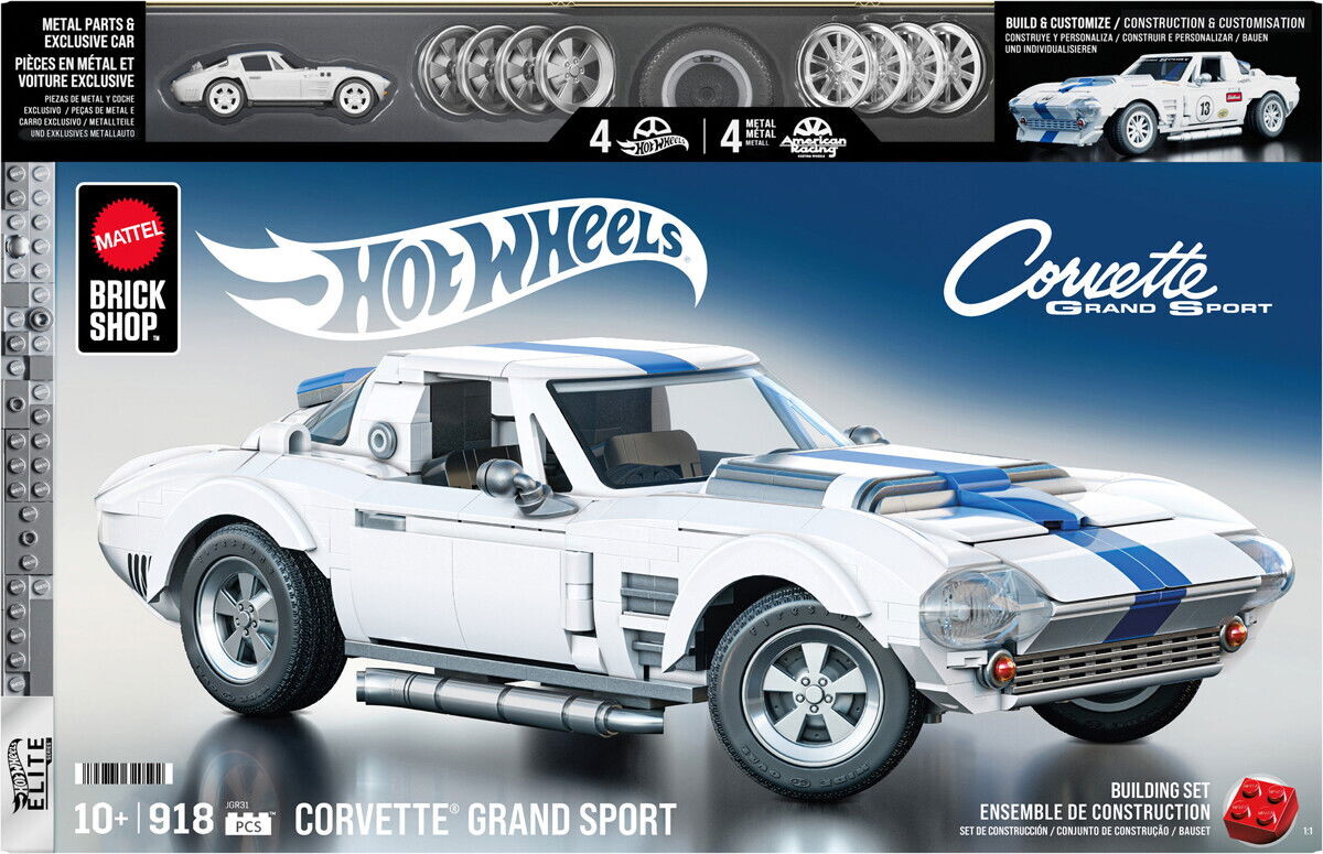 Mattel Brick Shop Jgr31 - Corvette Grand Sport - Hot Wheels Elite
