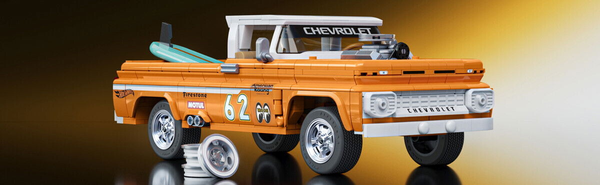 Mattel Brick Shop Jft20 - Custom 62 Chevy Pickup - Hot Wheels Elite