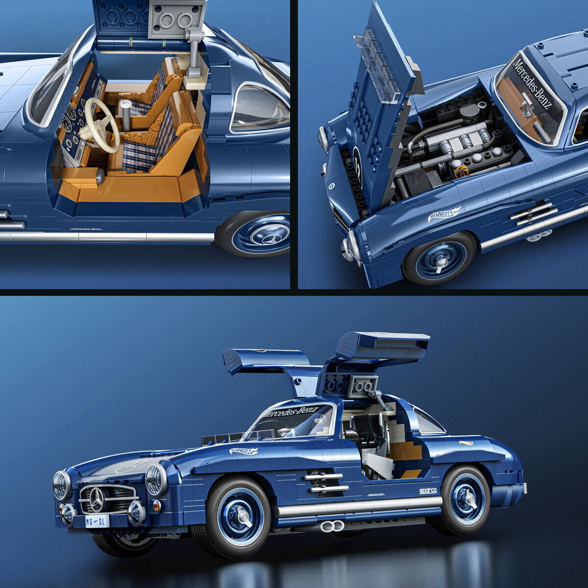 Mattel Brick Shop Hww25 - Mercedes-Benz 300 Sl - Hot Wheels Premium