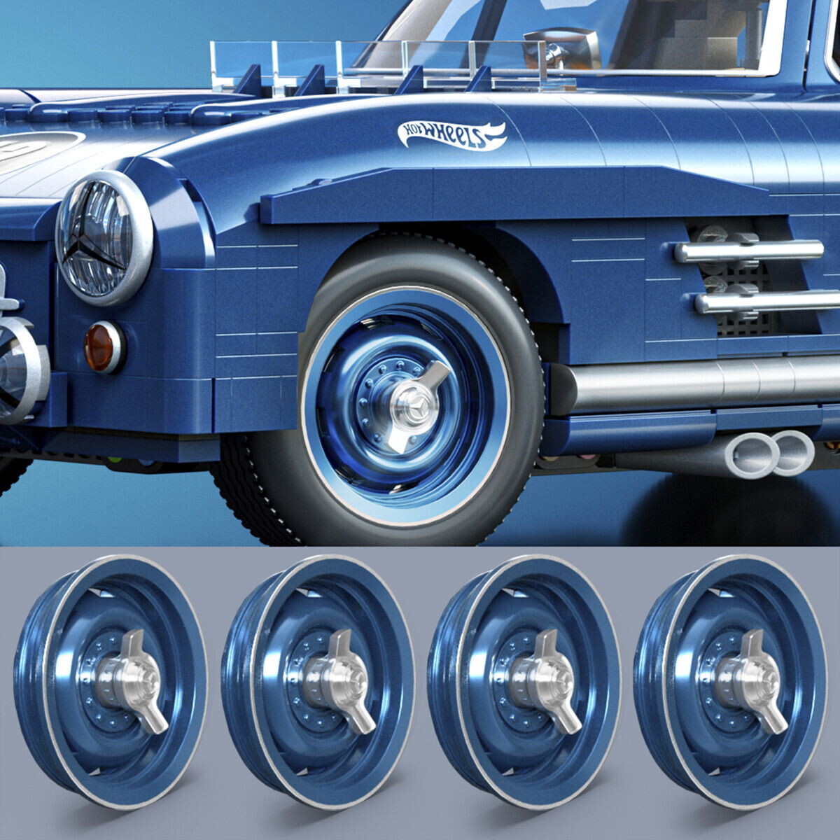 Mattel Brick Shop Hww25 - Mercedes-Benz 300 Sl - Hot Wheels Premium