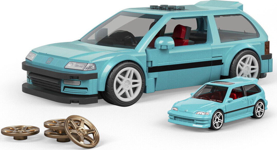 Mattel Brick Shop Jhf62 - Custom 90 Honda Civic Ef - Hot Wheels Speed