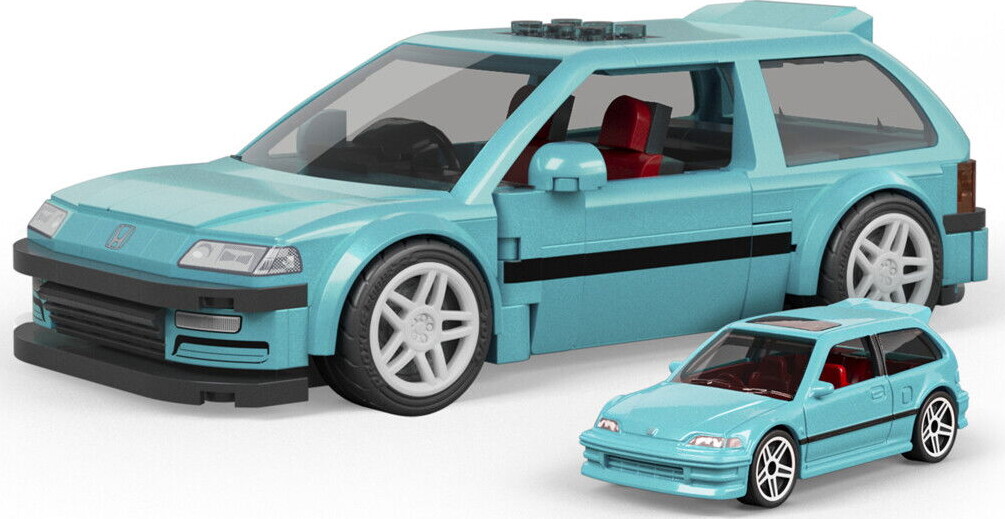 Mattel Brick Shop Jhf62 - Custom 90 Honda Civic Ef - Hot Wheels Speed