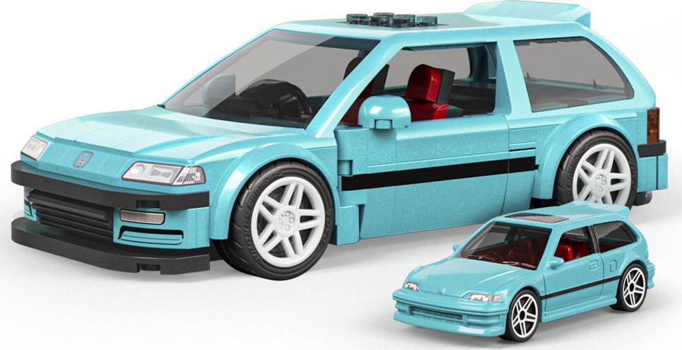 Mattel Brick Shop Jhf62 - Custom 90 Honda Civic Ef - Hot Wheels Speed