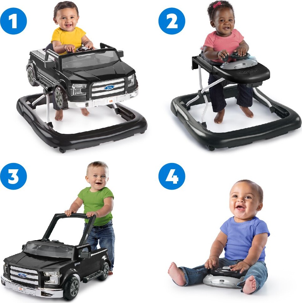 Bright Starts - Gåvogn - 4-I-1 Ford F-150 - Sort