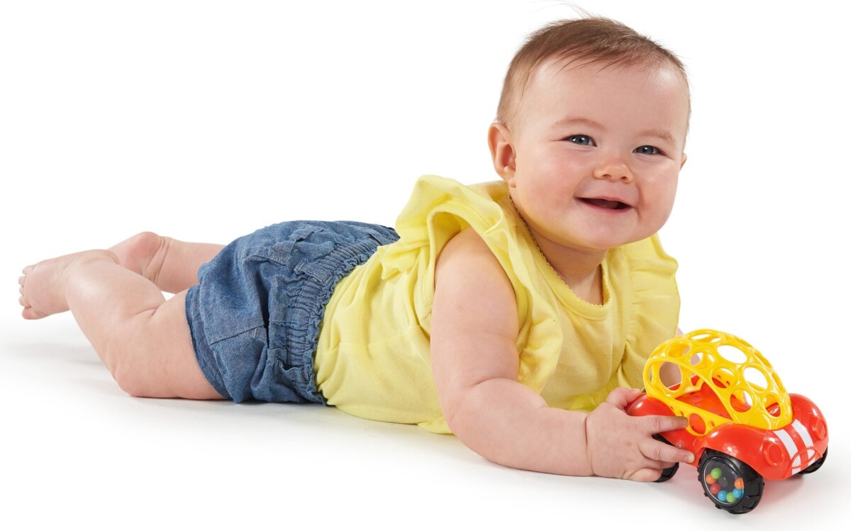 Bright Starts - Rattle Roll Buggie Rød - Bs-81558