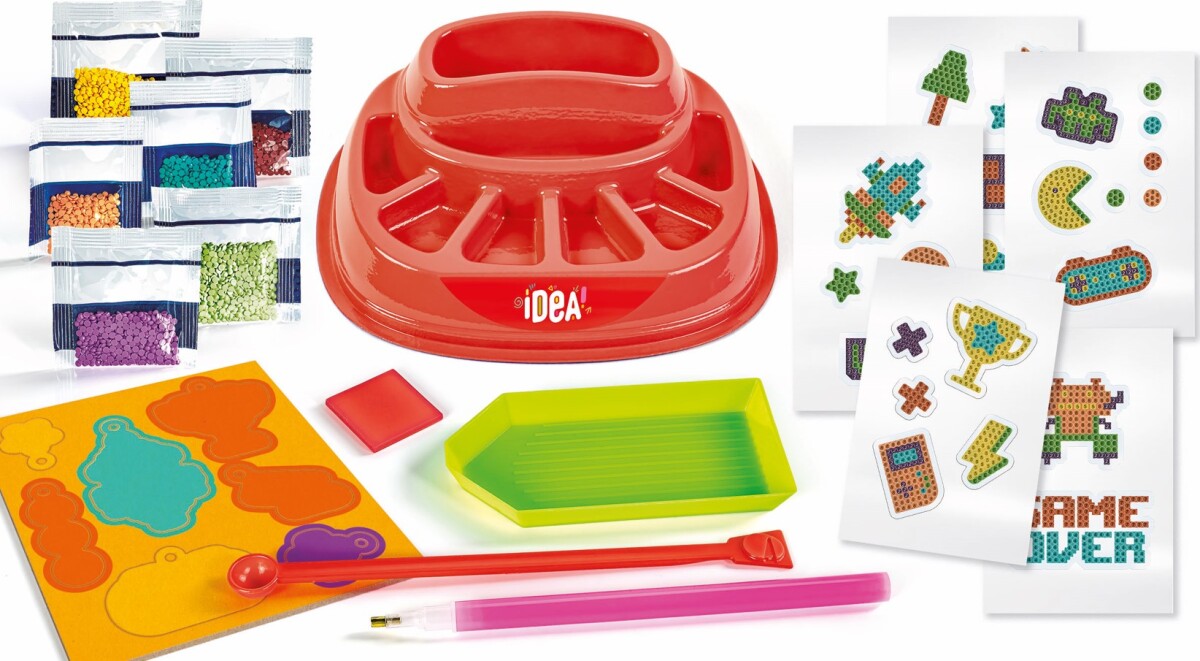 Clementoni - Sparkly Creations Diamond Painting - Game Icons