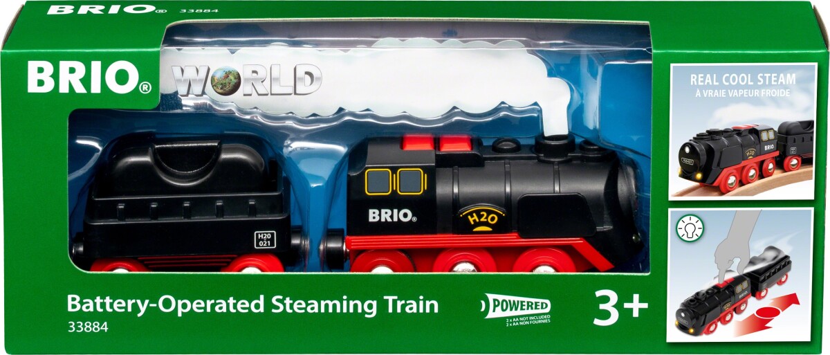Brio World - Batteridrevet Tog Med Damp Effekter - 33884
