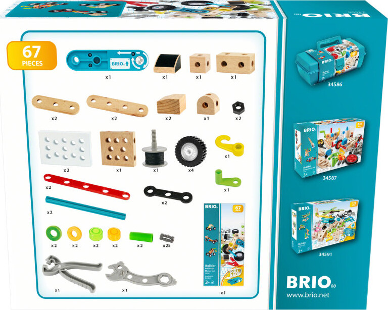 Brio Builder - Pull Back Motorsæt - 67 Dele - 34595