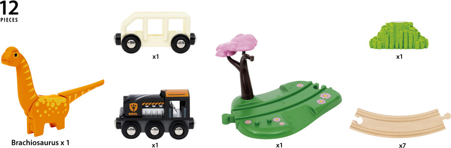 Brio World - Togbane Og Tog - Dinosaur Circle Set - 36098