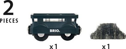 Brio - Guld Togvogn Med Lys - 33896