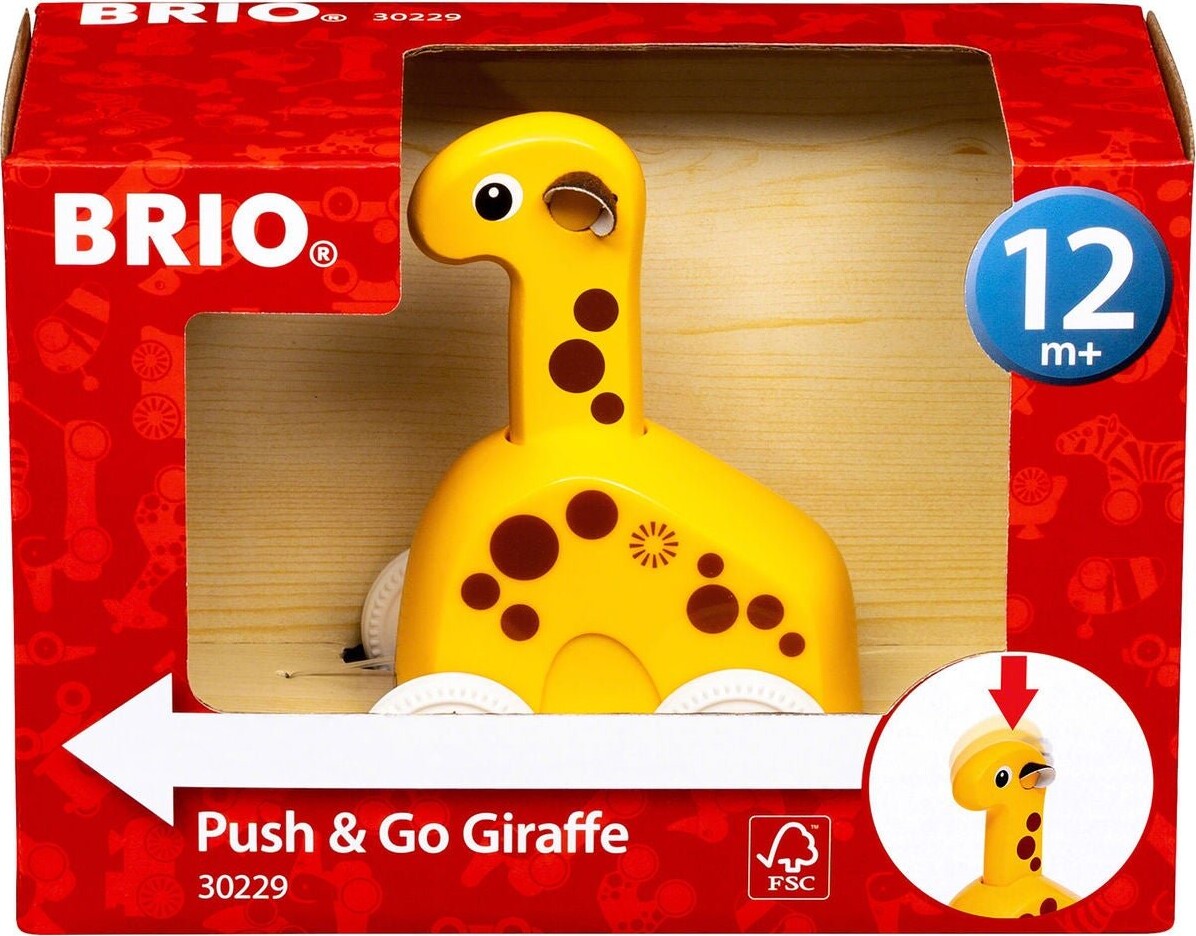 Brio - Giraf Skubbedyr - Push And Go - 30229