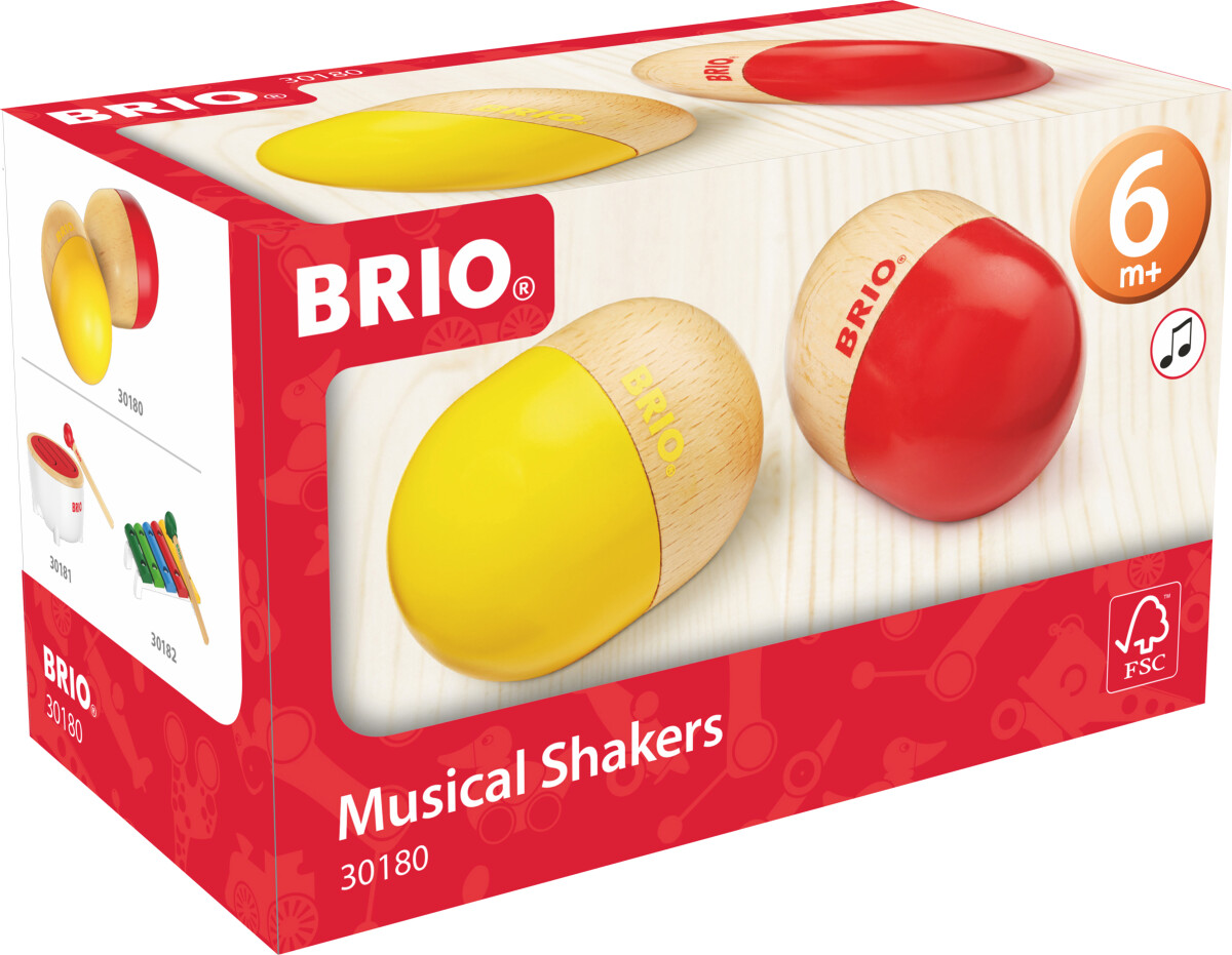 Brio - Rasleæg I Træ - Gul Og Rød