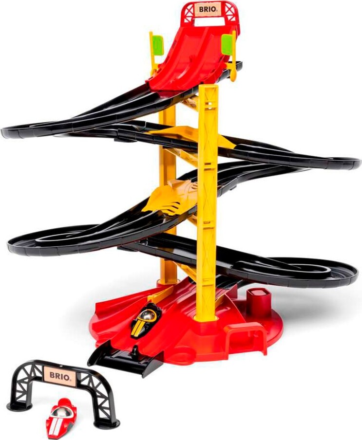 Brio - Racerbane Tårn Med 2 Racerbiler - 30550