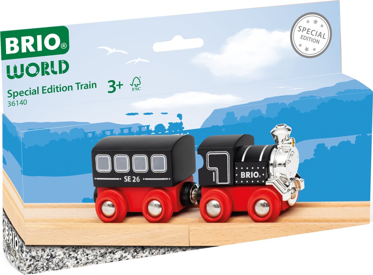 Brio World 36140 - Special Edition Train - Lokomotiv Tog Og Vogn