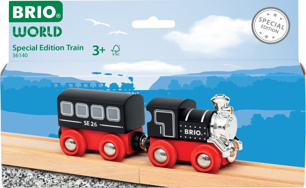 Brio World 36140 - Special Edition Train - Lokomotiv Tog Og Vogn