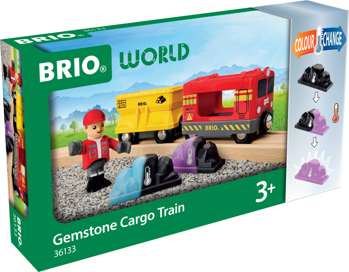 Brio World 36133 - Gemstone Cargo Train - Tog Med Ædelstene