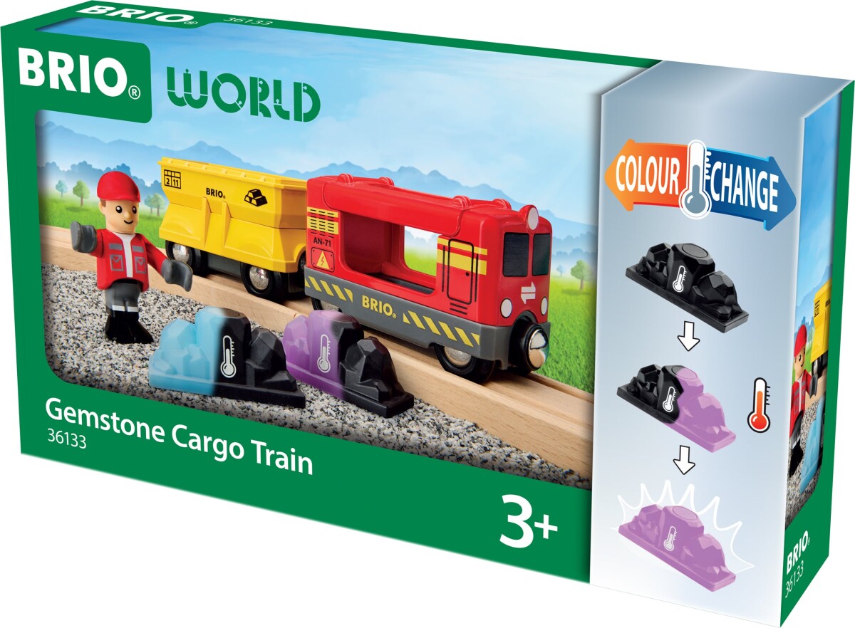 Brio World 36133 - Gemstone Cargo Train - Tog Med Ædelstene