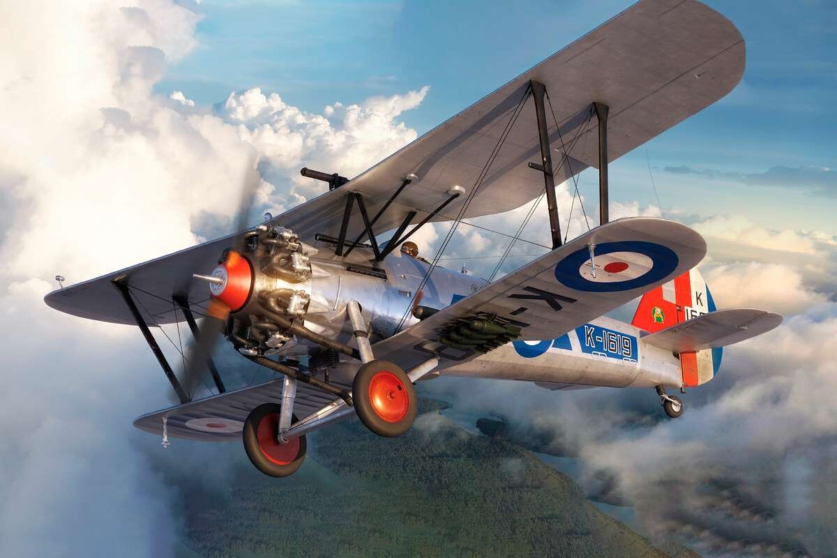Airfix A05145 - Bristol Bulldog Mkiia Model Fly Byggesæt - 1 48