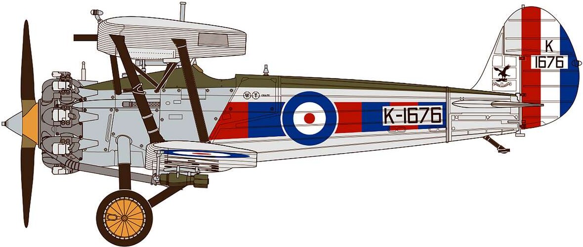 Airfix A05145 - Bristol Bulldog Mkiia Model Fly Byggesæt - 1 48